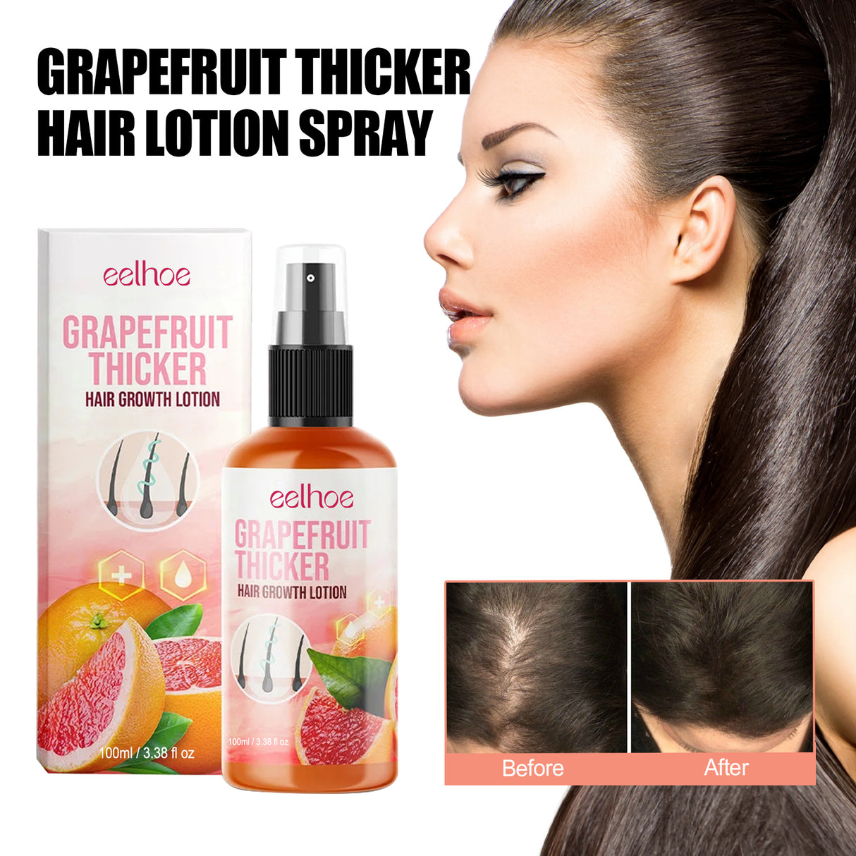 Grapefruit Hair Mist, Repair Damaged Hair Moisturizing And Thickening Hair Stabilization Spray - V.I.P Digital Presence