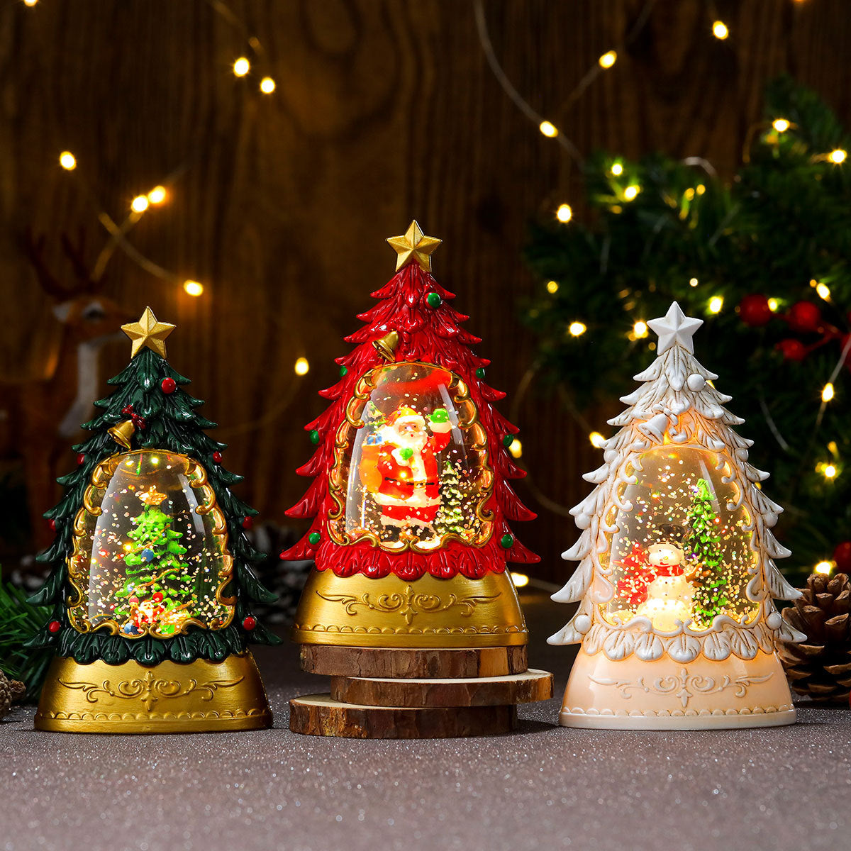 Christmas gifts, painted Christmas trees, glowing candles, oil lamps, children's small gifts, wind lamps, bar table decorations, ornaments - V.I.P Digital Presence