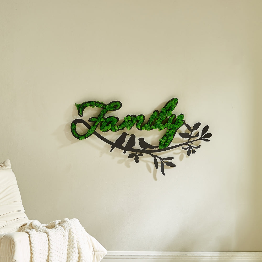 Letter Art Moss Wall Decor
