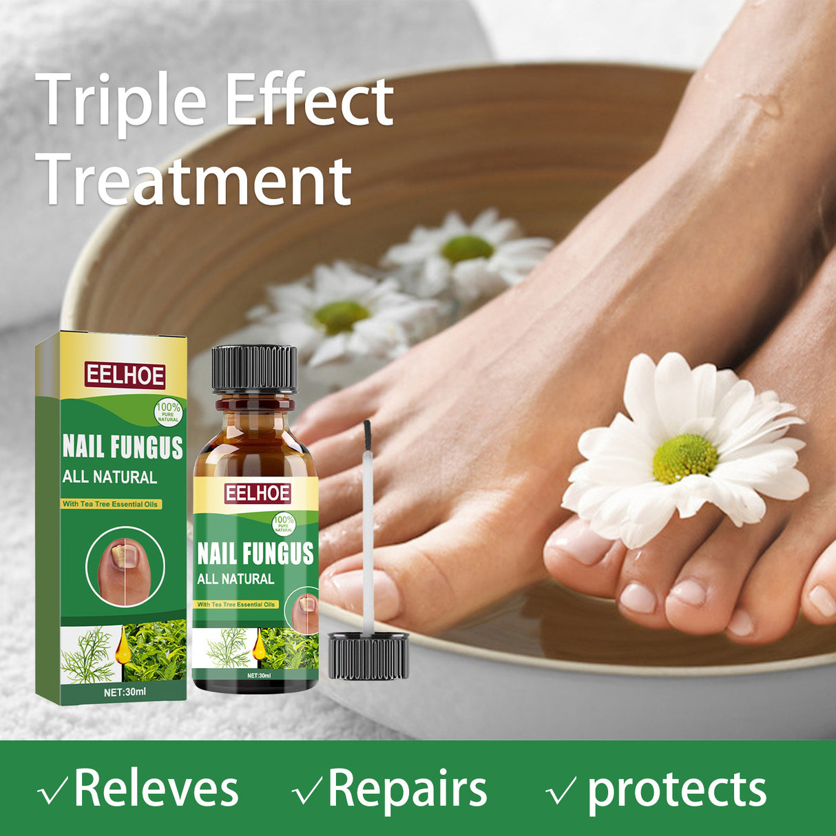 Nail Repair Solution Tea Tree Oil Essence Gentle Nourishing Manicure Cleansing Soft Nail Care Solution - V.I.P Digital Presence