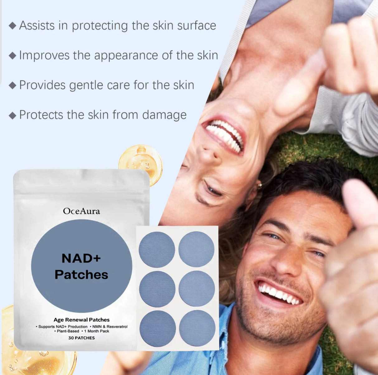 NAD+ Patches GLP-1 Patch,Firming Skin and Body Shaping Care Patch