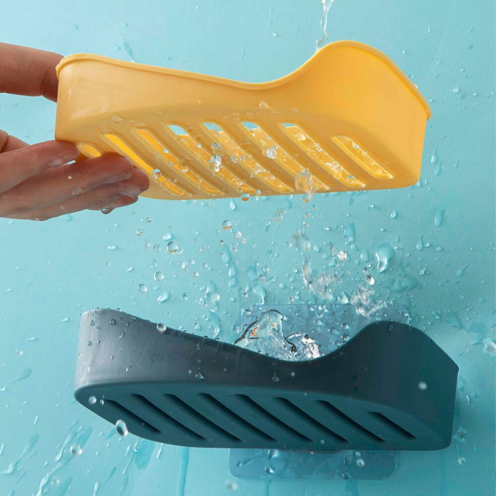 Bathroom soap box storage rack free perforated shelf drain toilet soap rack household suction cup wall-mounted soap box - V.I.P Digital Presence