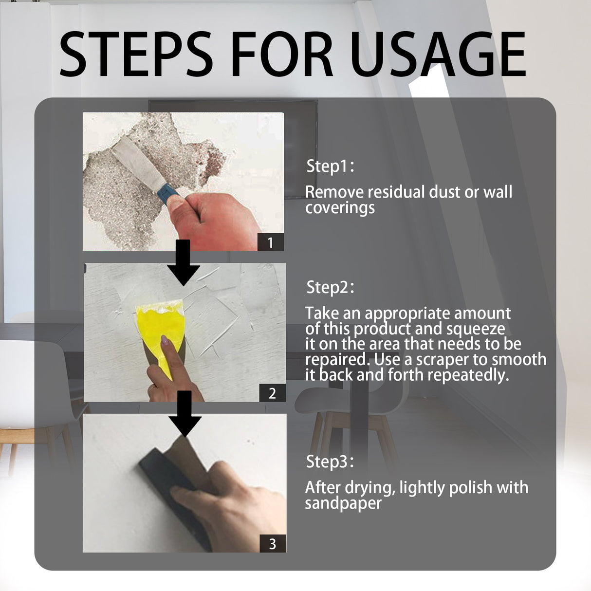 Wall Repair Paste, Face Repair And Renovation Cover Mildew Stains Household Wall Cracks Repair Paste - V.I.P Digital Presence