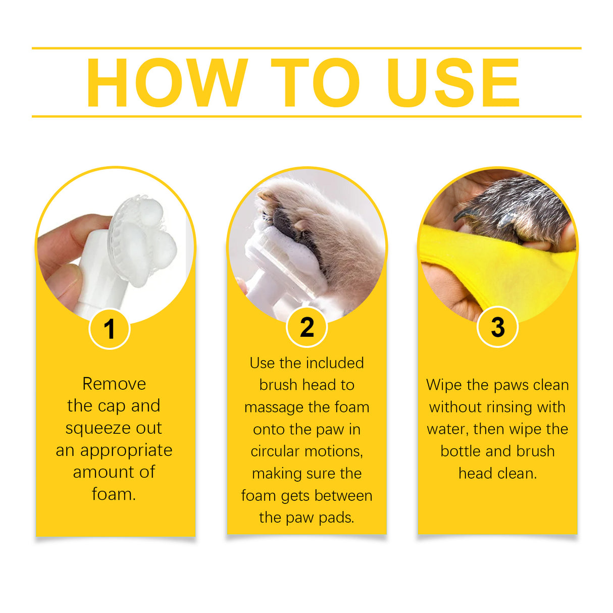 Pet Foot Foam Cleanser Deep Cleaning Dog And Cat Foot Care Moisturizing - V.I.P Digital Presence