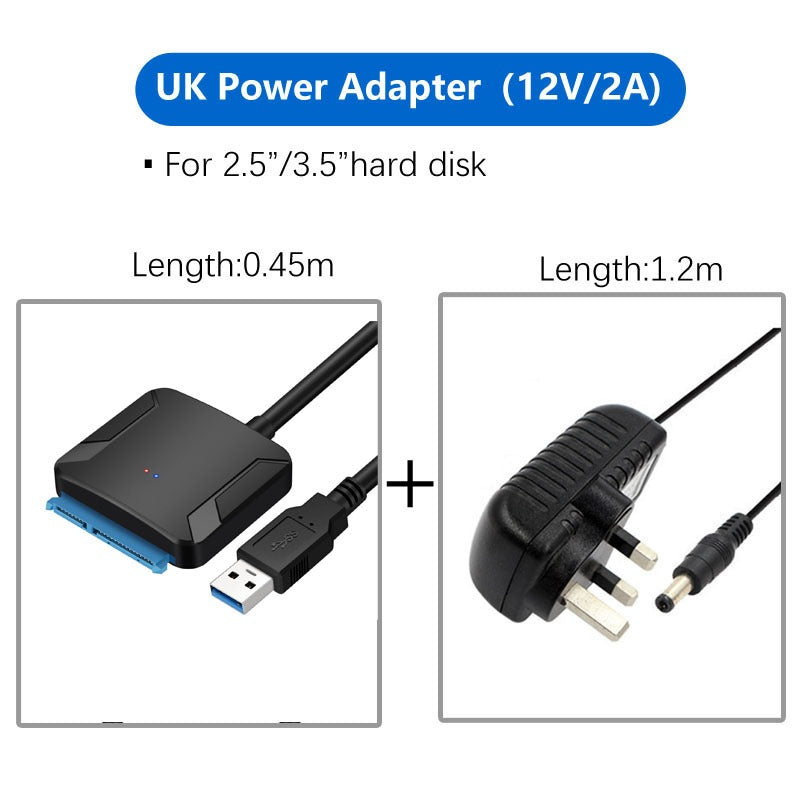 USB 3.0 Easy Drive Cable SATA to USB 3.0 Cable 2.5-inch/3.5-inch Hard Disk Adapter Cable - V.I.P Digital Presence