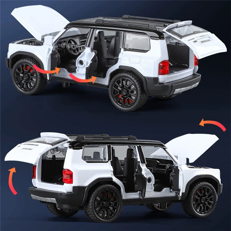 1: 32 Prado car model alloy sound and light simulation SUV domineering off-road vehicle boy toy car decoration - V.I.P Digital Presence