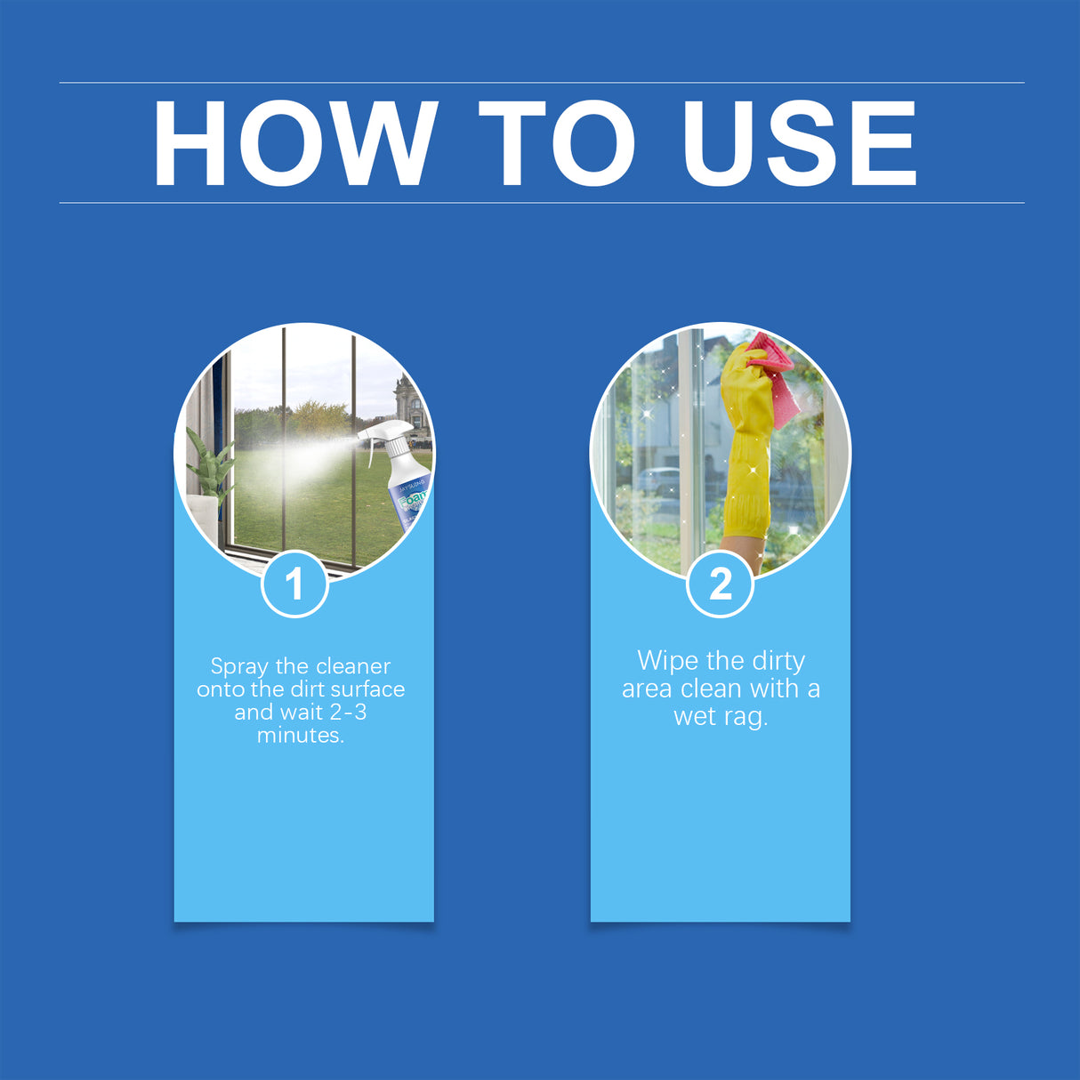Glass Foam Cleaner cleans oil stains with refurbished daily maintenance glass cleaning spray - V.I.P Digital Presence