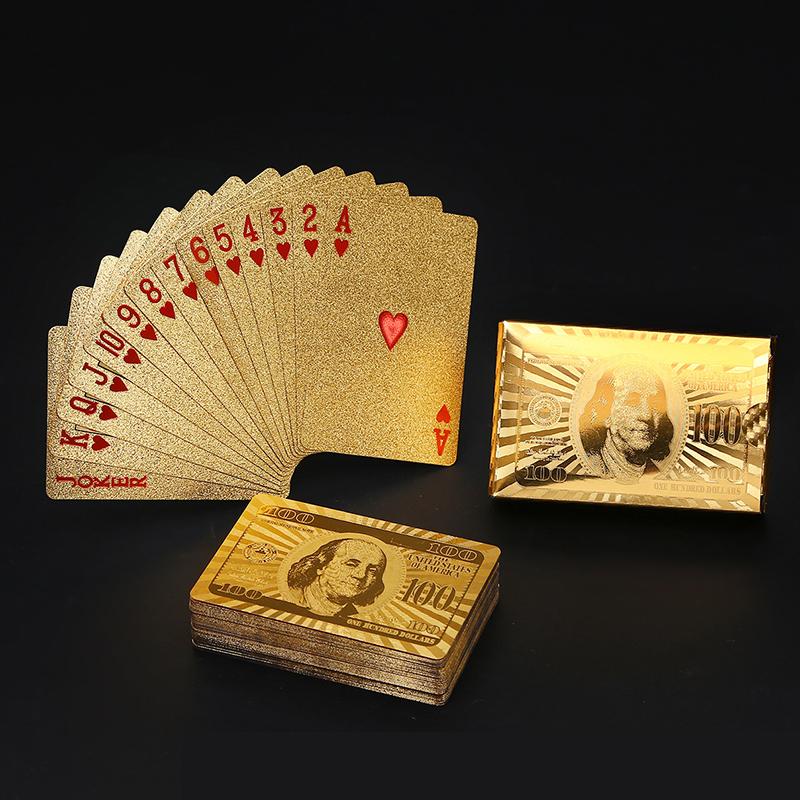 Waterproof Luxury Platinum Foil Poker Playing Cards Gold Plated Porker Cards - V.I.P Digital Presence