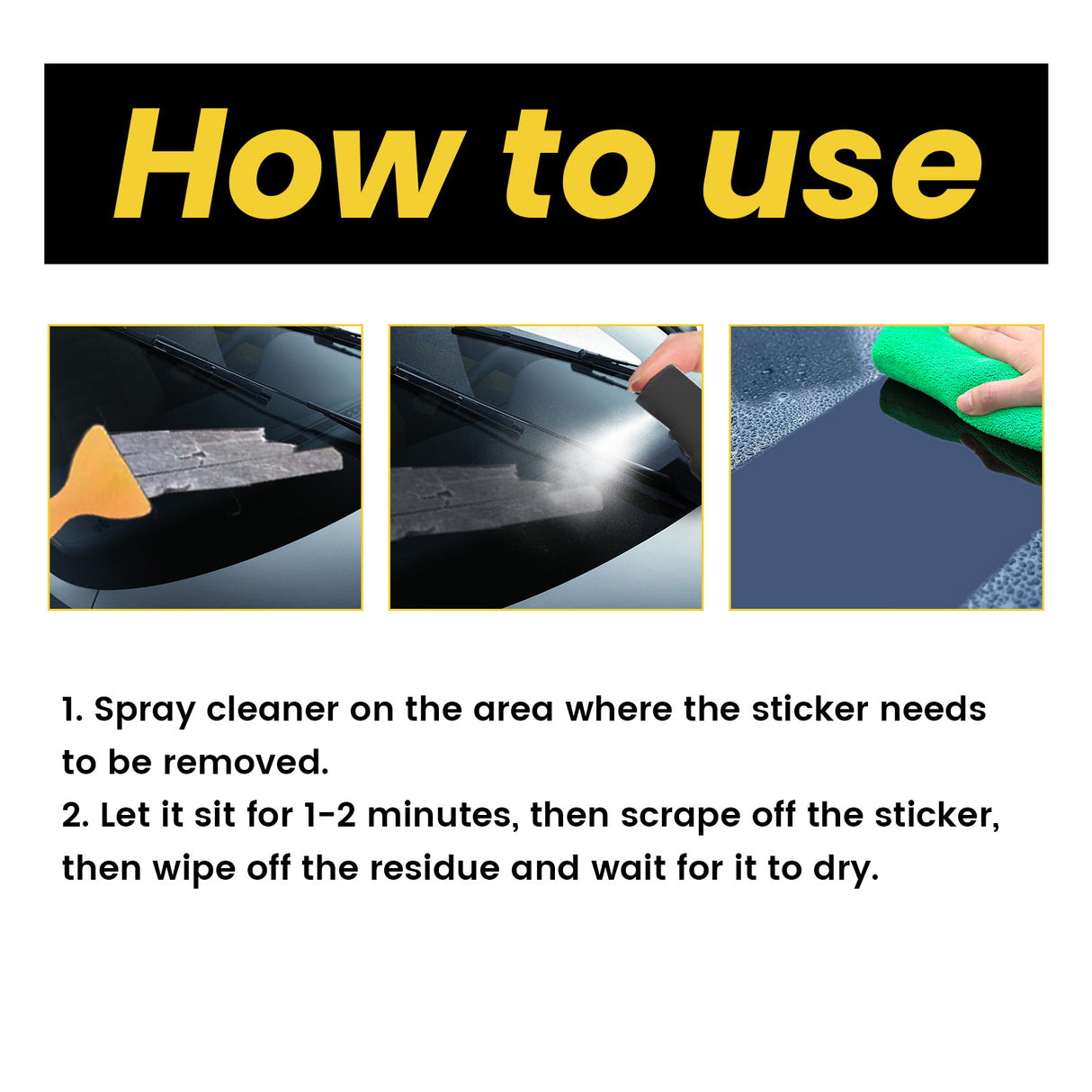 Car Sticker Remover, Multi-Functional Adhesive Remover For Car Door And Window Glass - V.I.P Digital Presence