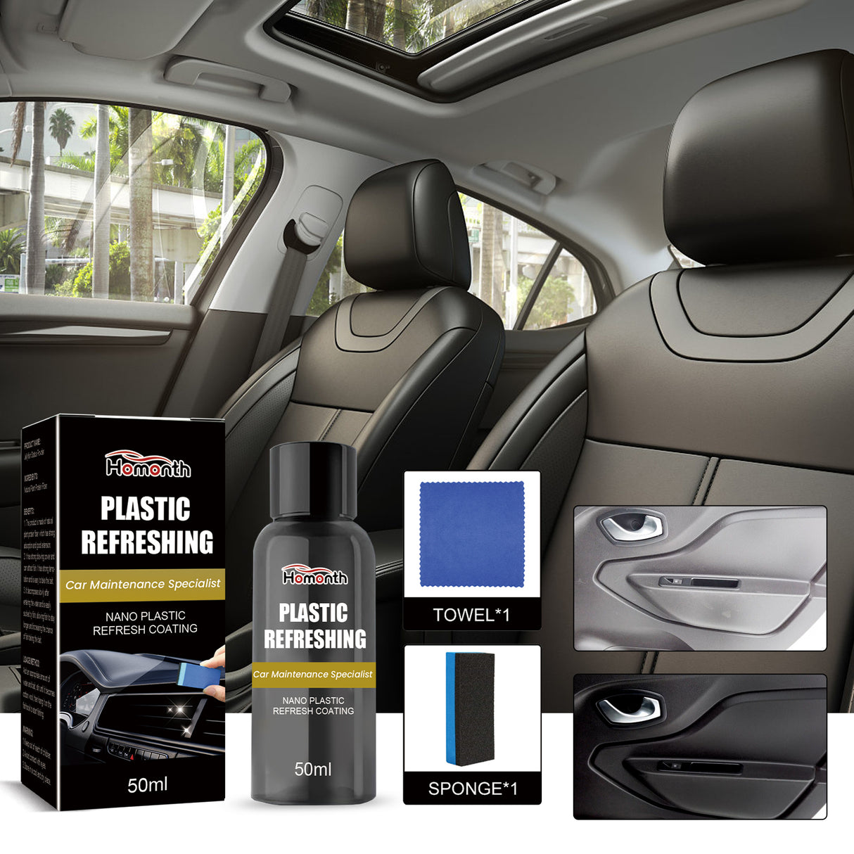 Nano Plastic Retreader Automotive Interior Seat Instrument Panel Stain Cleaning And Maintenance Polish - V.I.P Digital Presence