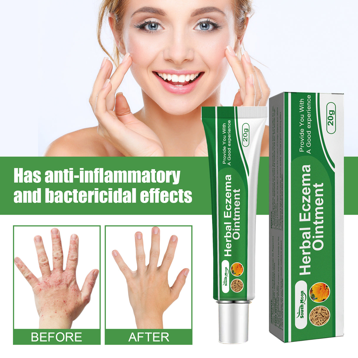 Herbal Eczema Ointment, Relieve Hand And Foot Moss Skin Redness Itchy Skin Repair Ointment - V.I.P Digital Presence