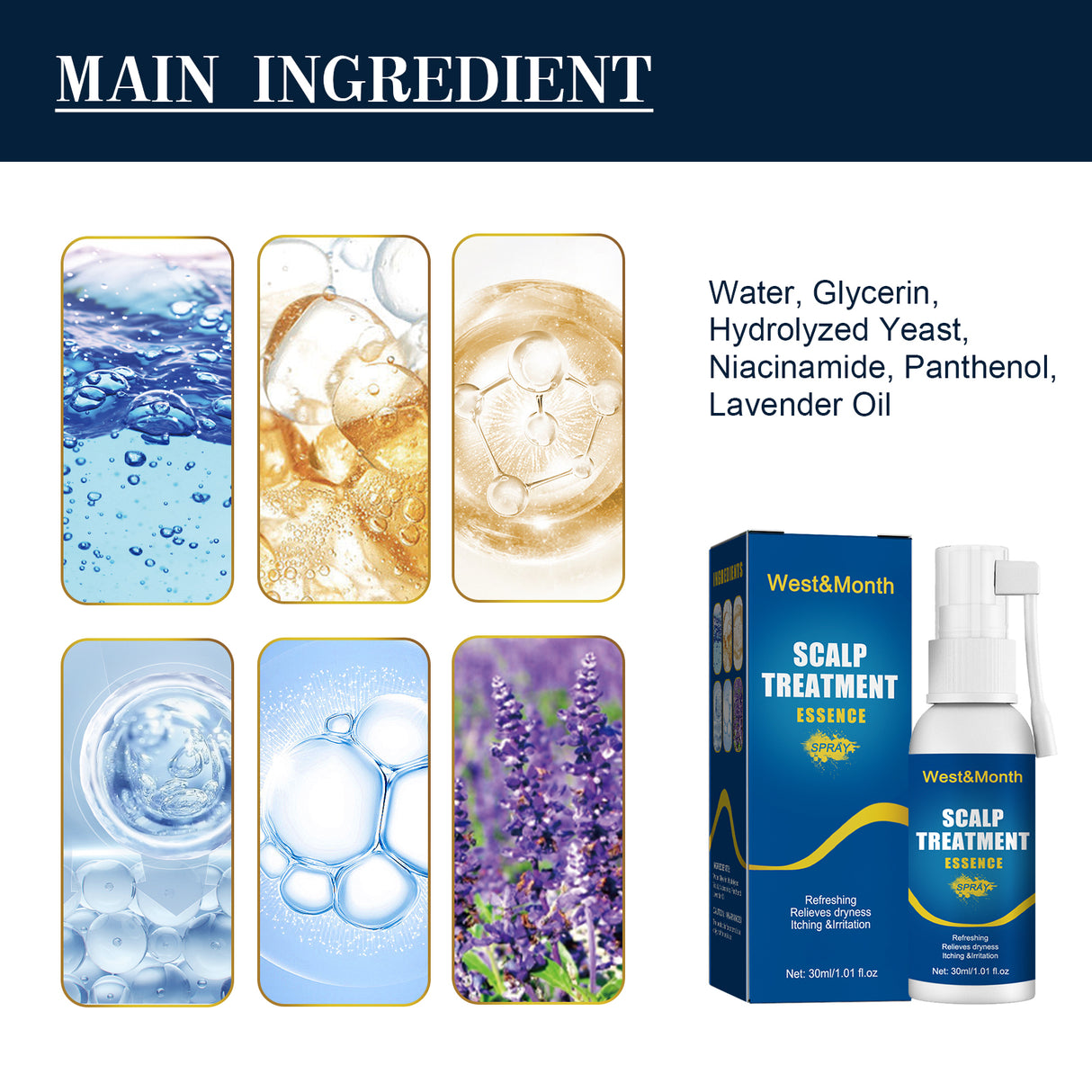 Scalp Treatment Essence Spray, Hair Care And Repair Damaged Hair Follicle Hair Root Treatment Spray - V.I.P Digital Presence