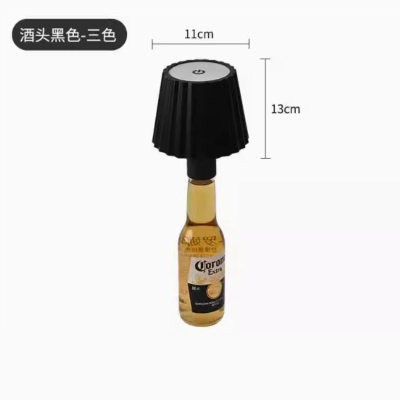 LED Creative Wine Bottle Light for Bar: Movable, Rechargeable, RGB Dimmable Decorative Bottle Lamp - V.I.P Digital Presence