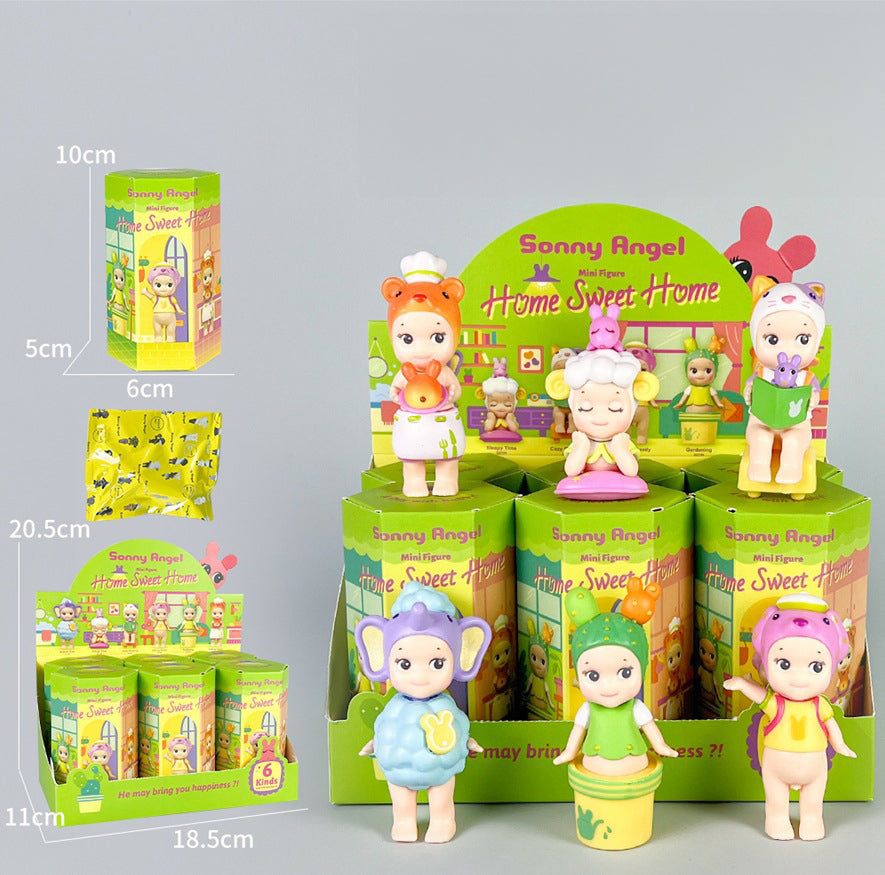 Party Angel Cheek Blind Box Car Ornament Mobile phone Decoration Handmade Anime Doll Finished End Box - V.I.P Digital Presence