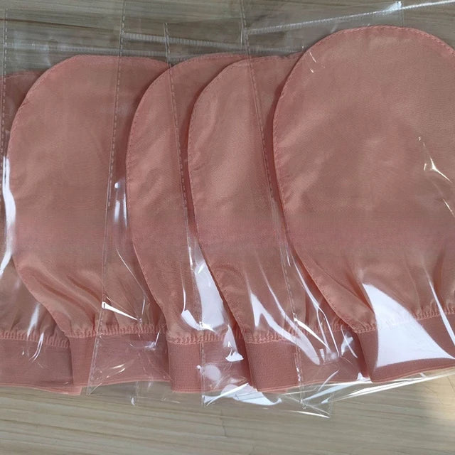 Silk exfoliating face wash and beauty towel, soft and exfoliating, bath and scrubbing, silk bath and face wash gloves - V.I.P Digital Presence
