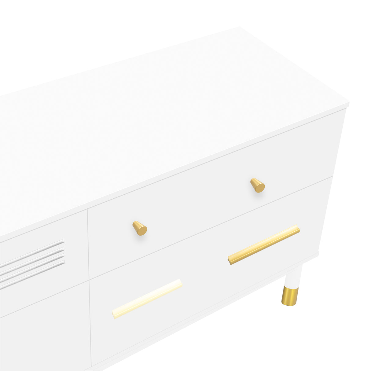 U-Can TV Stand for 75+ Inch TV Entertainment Center TV Media Console Table Modern TV Stand - V.I.P Digital Presence