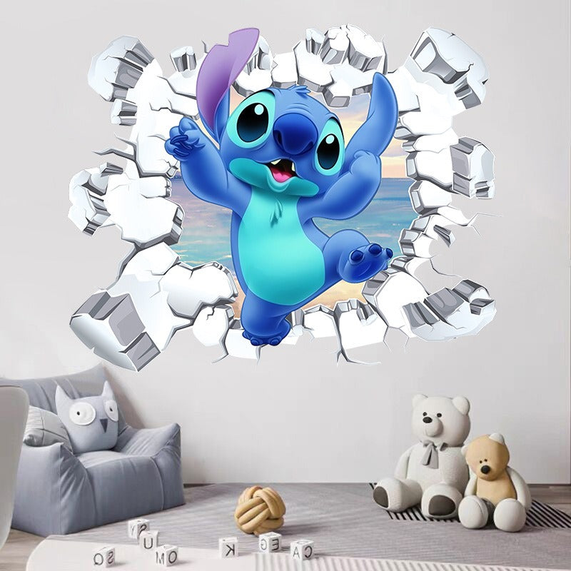 StarCraft Baby Stitch Wall Sticker Self Adhesive Picture Back Adhesive Cartoon Sticker Bedroom Dormitory Bedhead Wall Wallpaper - V.I.P Digital Presence