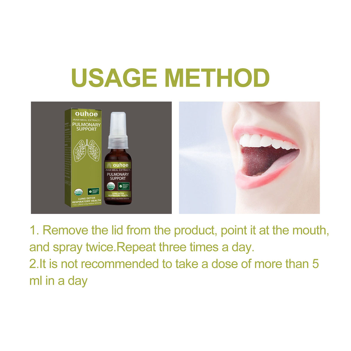 Herbal Treatment Spray Relieves Phlegm Dry, Itchy Throat Breath Refreshing Body Treatment Oral Spray - V.I.P Digital Presence