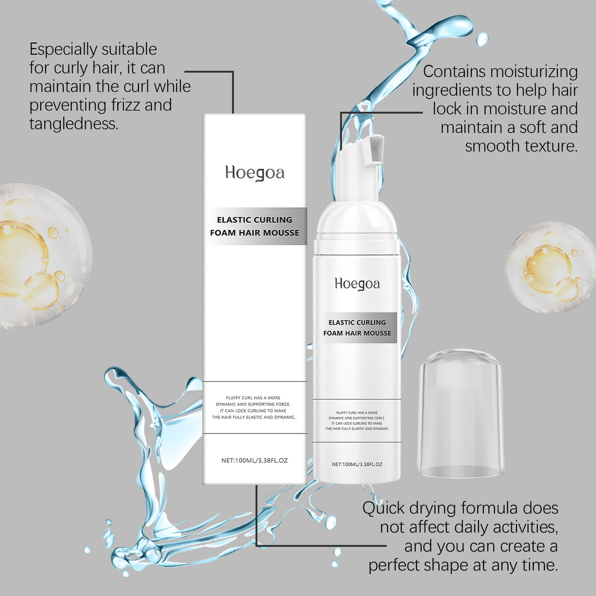 Hair Styling Mousse Refreshing Oil Removal Oil Control Light Volume Protection Refreshing Fluffy Hair Gel - V.I.P Digital Presence