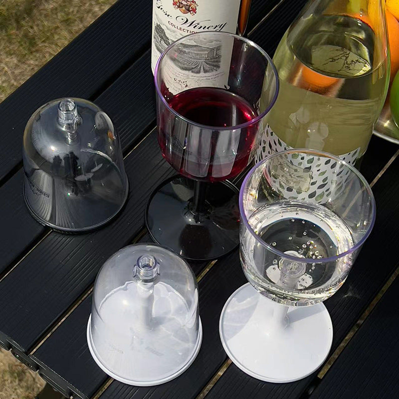 Outdoor Camping Red Wine Cup Shatterproof Plastic Stemware Detachable Portable Wine Cup Champagne Cup - V.I.P Digital Presence