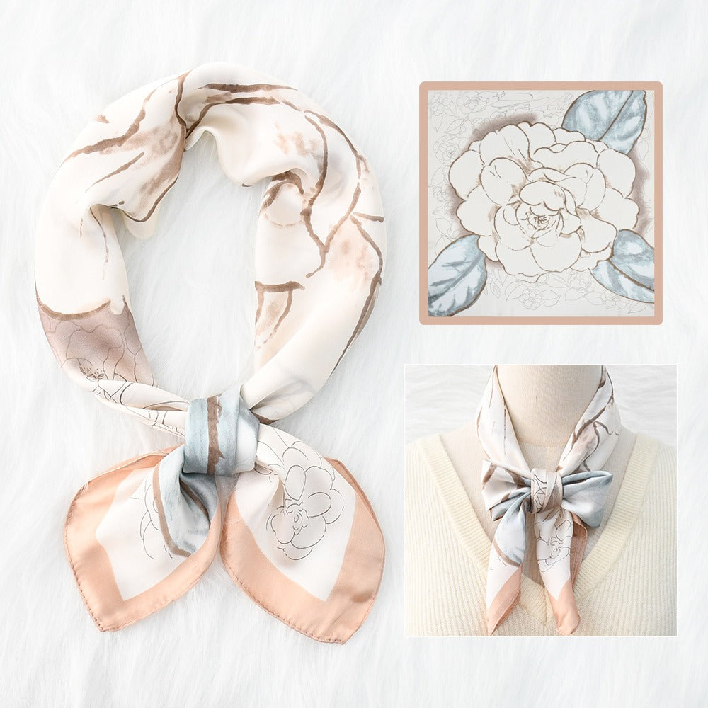 Silk Scarf Women's Sunscreen Beach Imitation Silk Versatile Silk Scarf Neckband - V.I.P Digital Presence