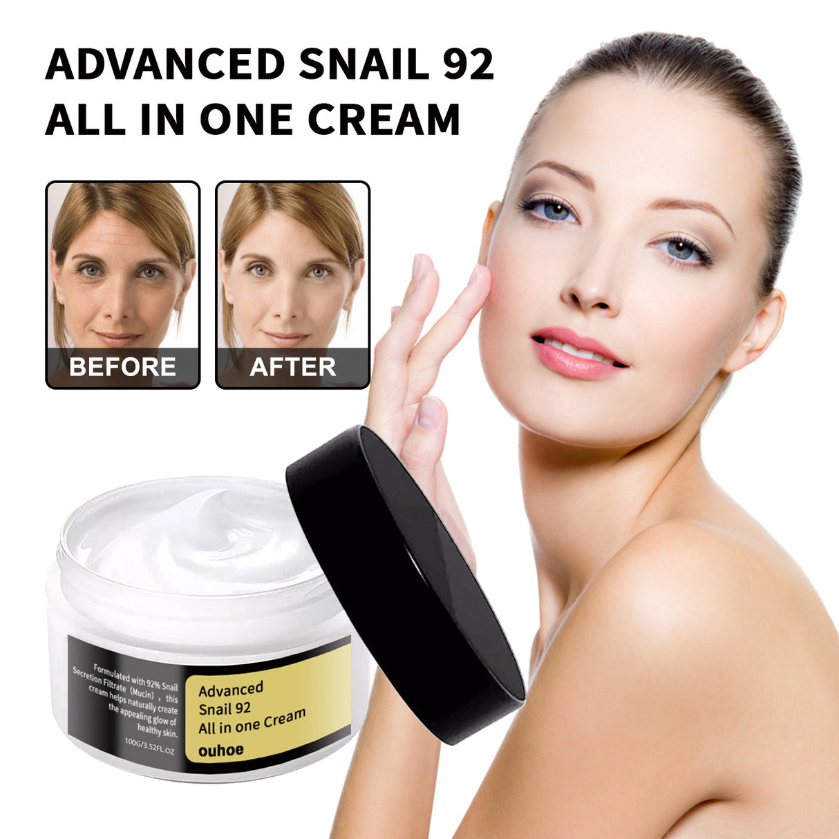 Snail Cream Gentle, Nourishing, Hydrating And Firming Facial Skin Moisturizing Care Essence - V.I.P Digital Presence
