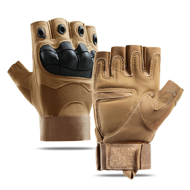 Tactical half-finger gloves men's soft shell protective microfiber special forces military fans sports cycling outdoor - V.I.P Digital Presence