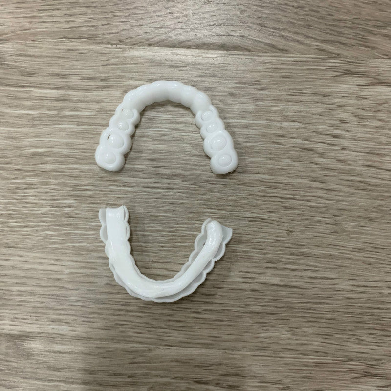Upper Teeth And Lower Teeth Simulation Braces Non-Porous Braces Whitening Sleeves Second-Generation Silicone Simulation Teeth Dentures - V.I.P Digital Presence