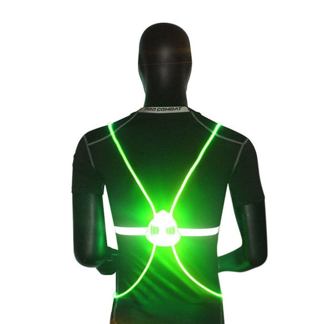 360 Reflective LED Flash Driving Vest High Visibility Night Running Cycling Riding Outdoor Activities Light Up Safety Bike Vest - V.I.P Digital Presence