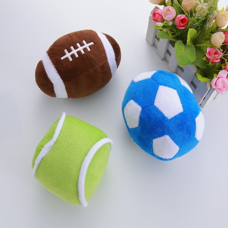 Pet Plush Squeaky Simulation Ball Dog Toy - V.I.P Digital Presence