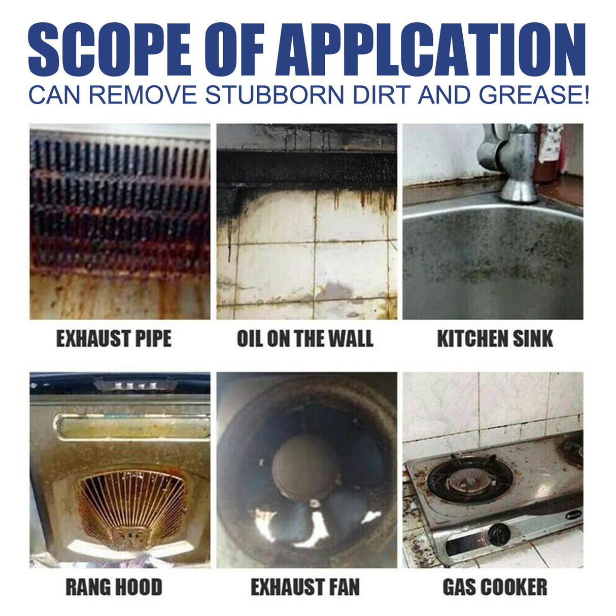 Bubble Cleaner, Range Hood Stove Exhaust Pipe Wall Kitchen Utensils Oil Cleaning Agent - V.I.P Digital Presence