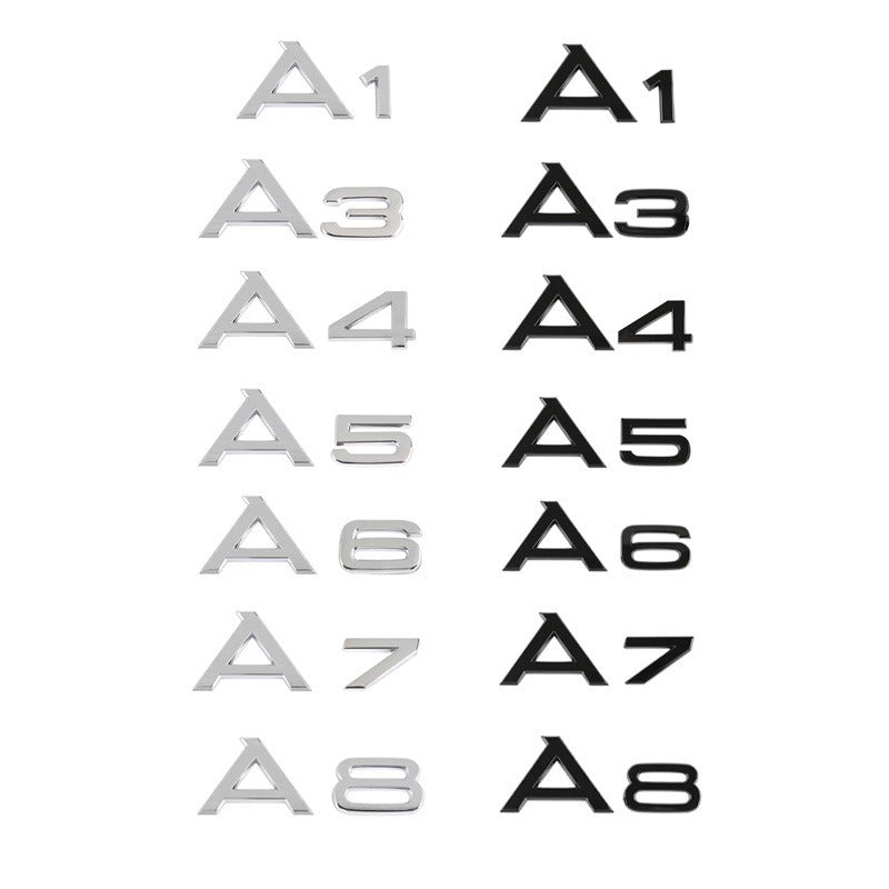 Suitable for Audi logo A3A4A5A6L A8LA4L, rear badge, and car sticker logo - V.I.P Digital Presence