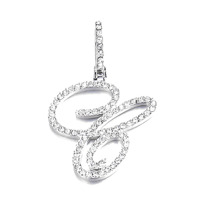 Hip hop accessories grass letter pendant melon seed buckle Cuban chain accessory - V.I.P Digital Presence