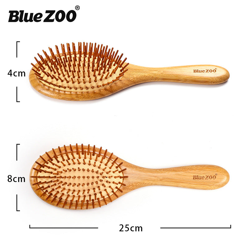 Pointed BlueZOO Massage Air Cushion Airbag Comb Bamboo Bristle Needle Comb Hairdressing Wood Comb - V.I.P Digital Presence