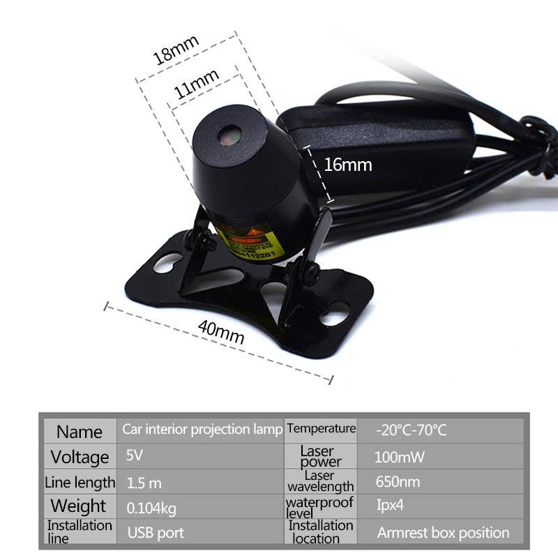 Light Projector Car Decoration Light USB LED Starry Sky Star DJ RGB Laser Projector Music Sound Remote Control Auto Car Styling - V.I.P Digital Presence