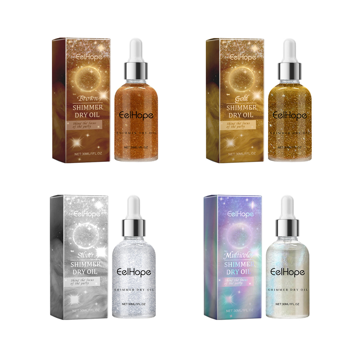 Party Body Glitter Oil, Naturally Brightening And Long-Lasting Moisturizing Party Dance Shine Shine Shine - V.I.P Digital Presence