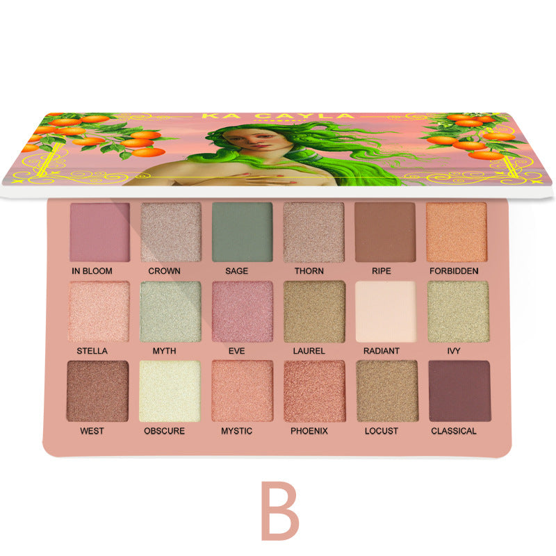 KA CAYLA 18 Shades of EVA Eyeshadow Matte and Metallic Eyeshadow Palette - V.I.P Digital Presence