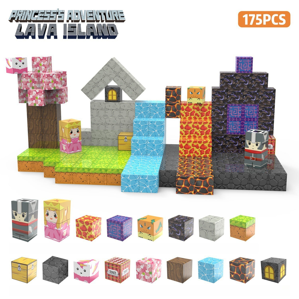 My Building World Magnetic Cube DIY Cherry Blossom Mountain Children's Educational Puzzle Assembly Toy Gift - V.I.P Digital Presence
