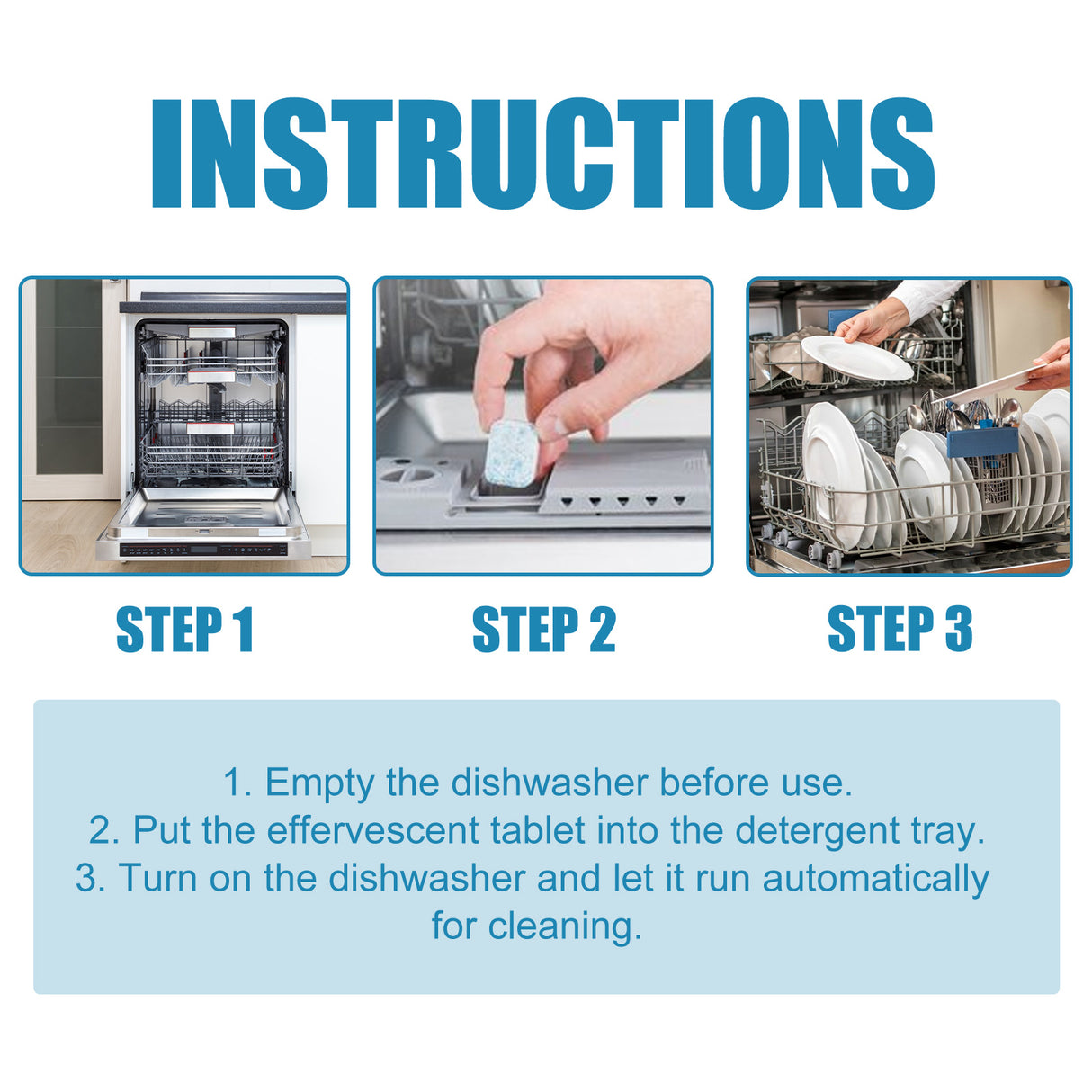 Dishwasher Dirt Remover Sheet, Clean Heavy Oil And Water Stains Odor Kitchen And Bath Home Dishwasher Cleaning Sheet - V.I.P Digital Presence