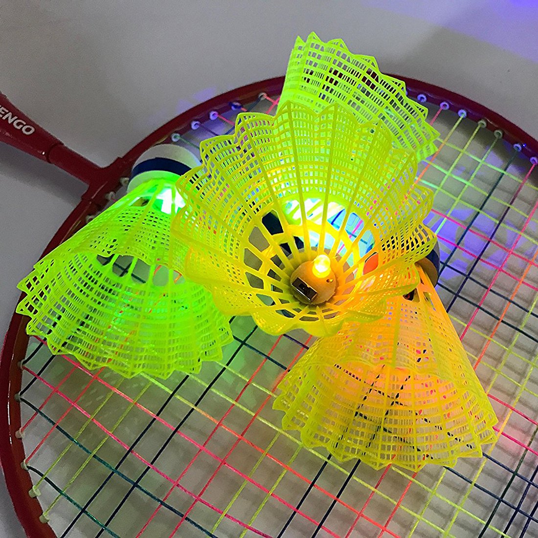 4Pcs Pack LED Luminous Badminton - V.I.P Digital Presence