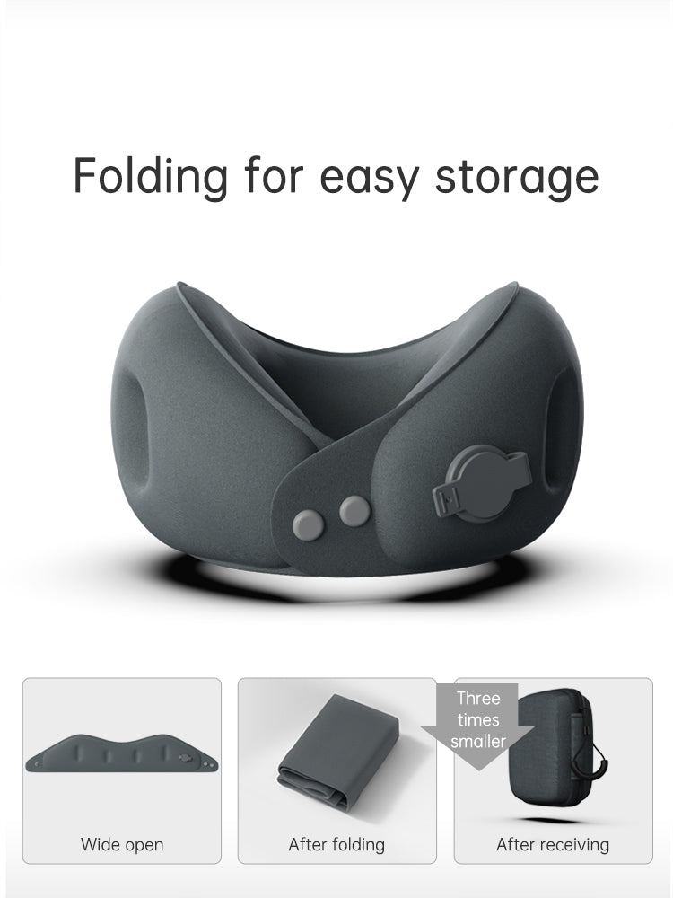 Inflatable U-shaped pillow portable neck pillow neck pillow can be stored airplane travel sleeping U-shaped pillow neck support neck cover - V.I.P Digital Presence