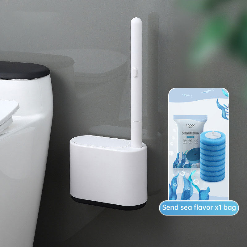Wall Mounted Disposable Tool with No Dead Corners for Cleaning Bathroom and Toilet Brushes - V.I.P Digital Presence