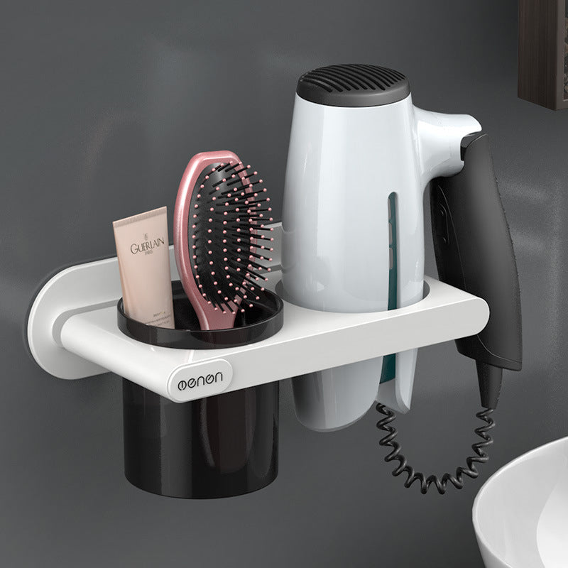 Hanging Hair Dryer Rack Toilet Storage Rack Hair Dryer Rack Storage Rack Non Perforated Wall Mounted Air Duct Rack - V.I.P Digital Presence