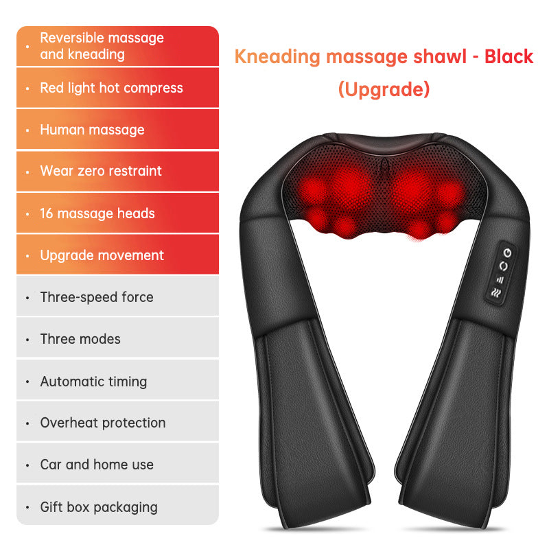 Kneading massage shawl massager SKG cervical spine massager household electric waist and back hot compress massager With bag - V.I.P Digital Presence