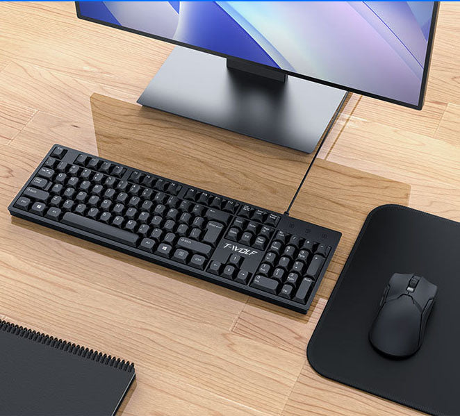 Lei Lang T15 wired USB keyboard laptop for office, home, and business use - V.I.P Digital Presence