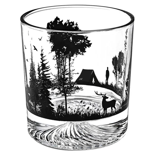 Iceberg-Creative Silhouette Wine Glass, Snow Mountain Cup, Thick Bottom Rock Cup, Christmas Gift, Whiskey Cup - V.I.P Digital Presence