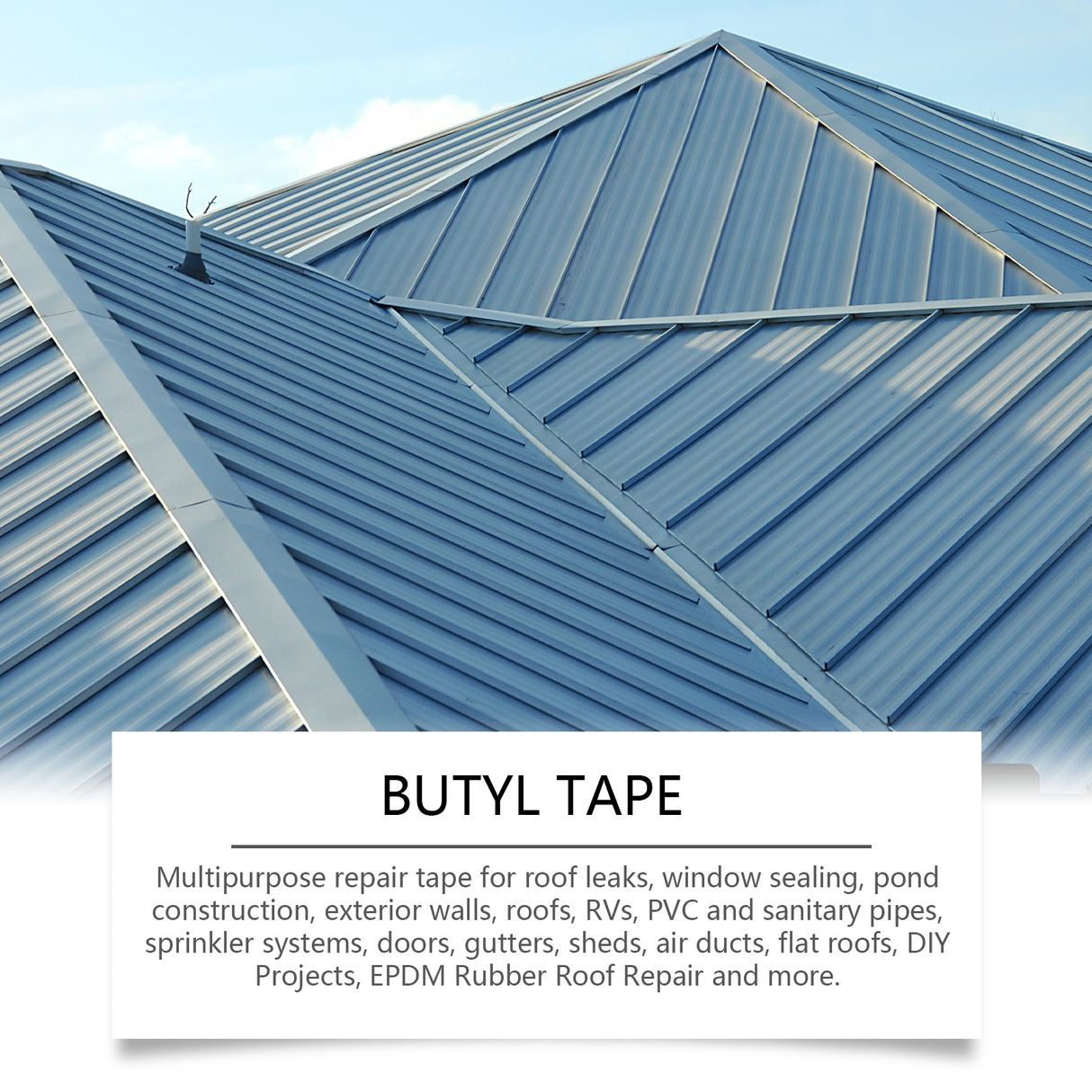 Waterproof Butyl Tape, Roof Repair Leakage Plugging Moisture-Proof High-Stick Self-Adhesive Aluminum Foil Waterproof Roll - V.I.P Digital Presence