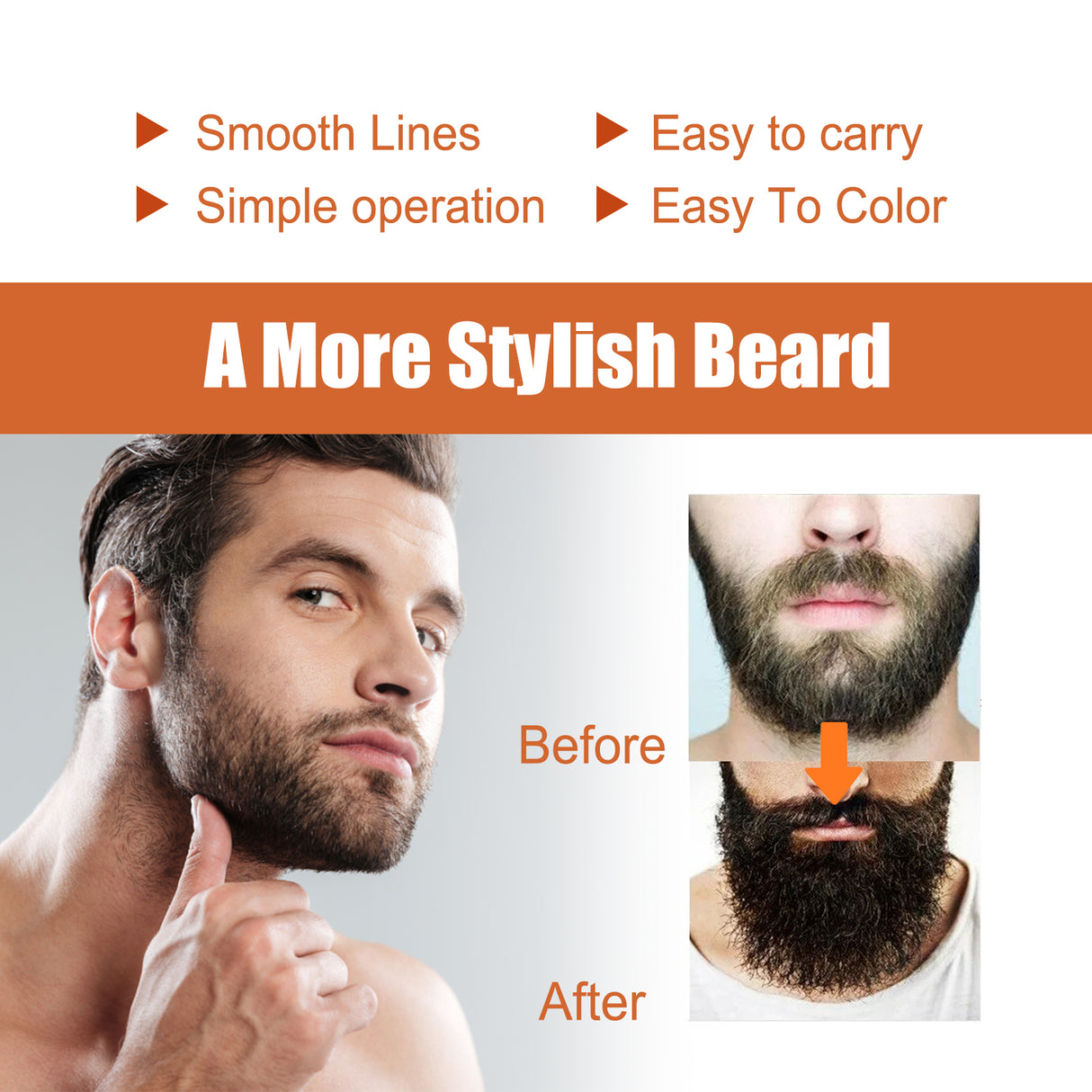 Beard Growth Care Oil Strong And Dense Growth Men's Beard Nourishing Care Essential Oil - V.I.P Digital Presence