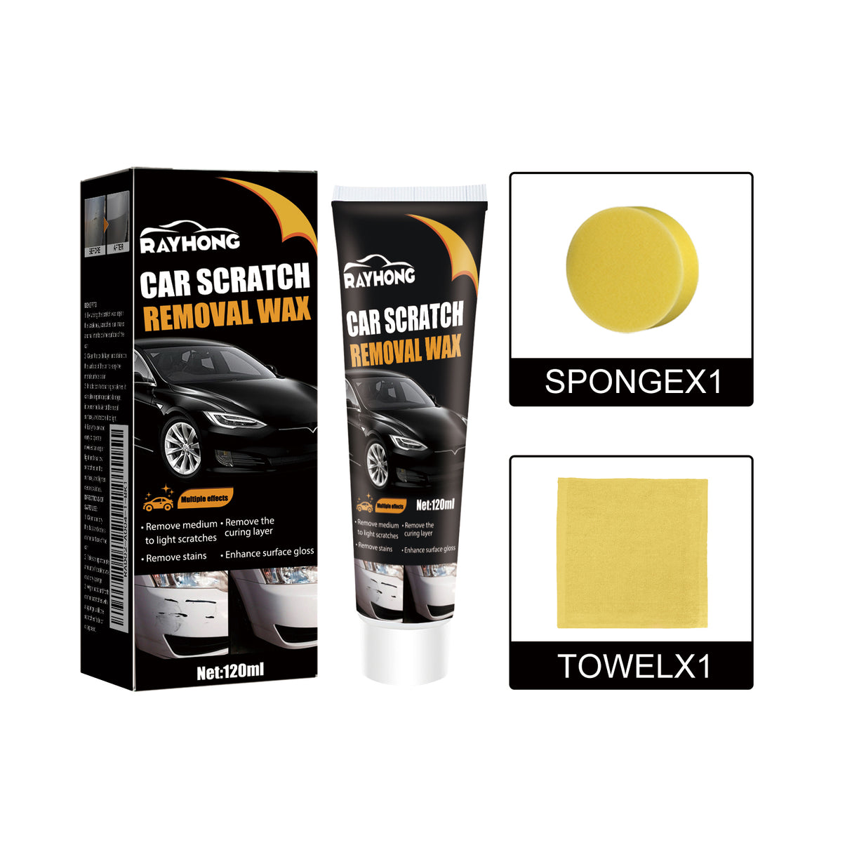 Scratch Removal Wax, Car Paint Protective Polishing Remove Marks Maintenance Paint Repair Cleaning Decontamination Abrasive - V.I.P Digital Presence