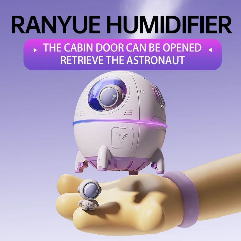Portable Astronaut Humidifier with LED Light and Aroma Diffuser - USB Powered for Clean and Hydrated Air Cute Aesthetic Stuff - V.I.P Digital Presence